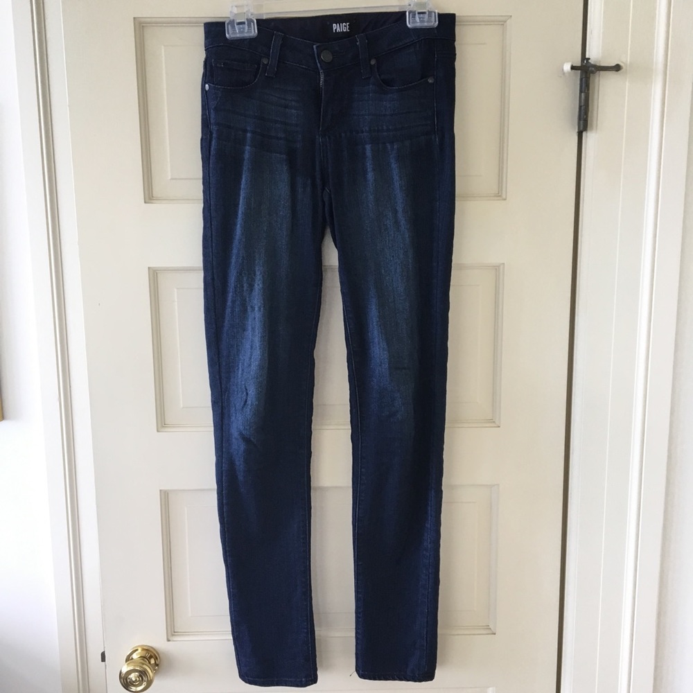 Paige “Skyline Skinny” Dark Wash Jeans Sz 25
